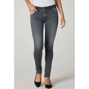 Collin Mid-rise Skinny Jeans In Stone Gray